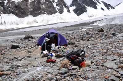 Summit camp of peak 5920m